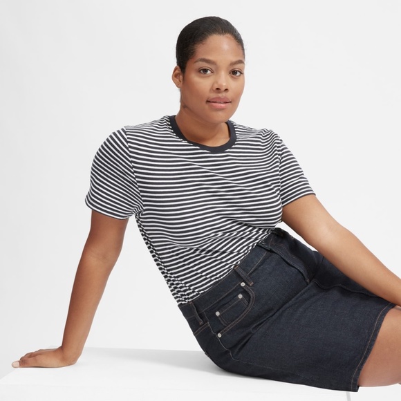 Everlane The Denim Skirt, Dark Indigo Rinse - Picture 6 of 8